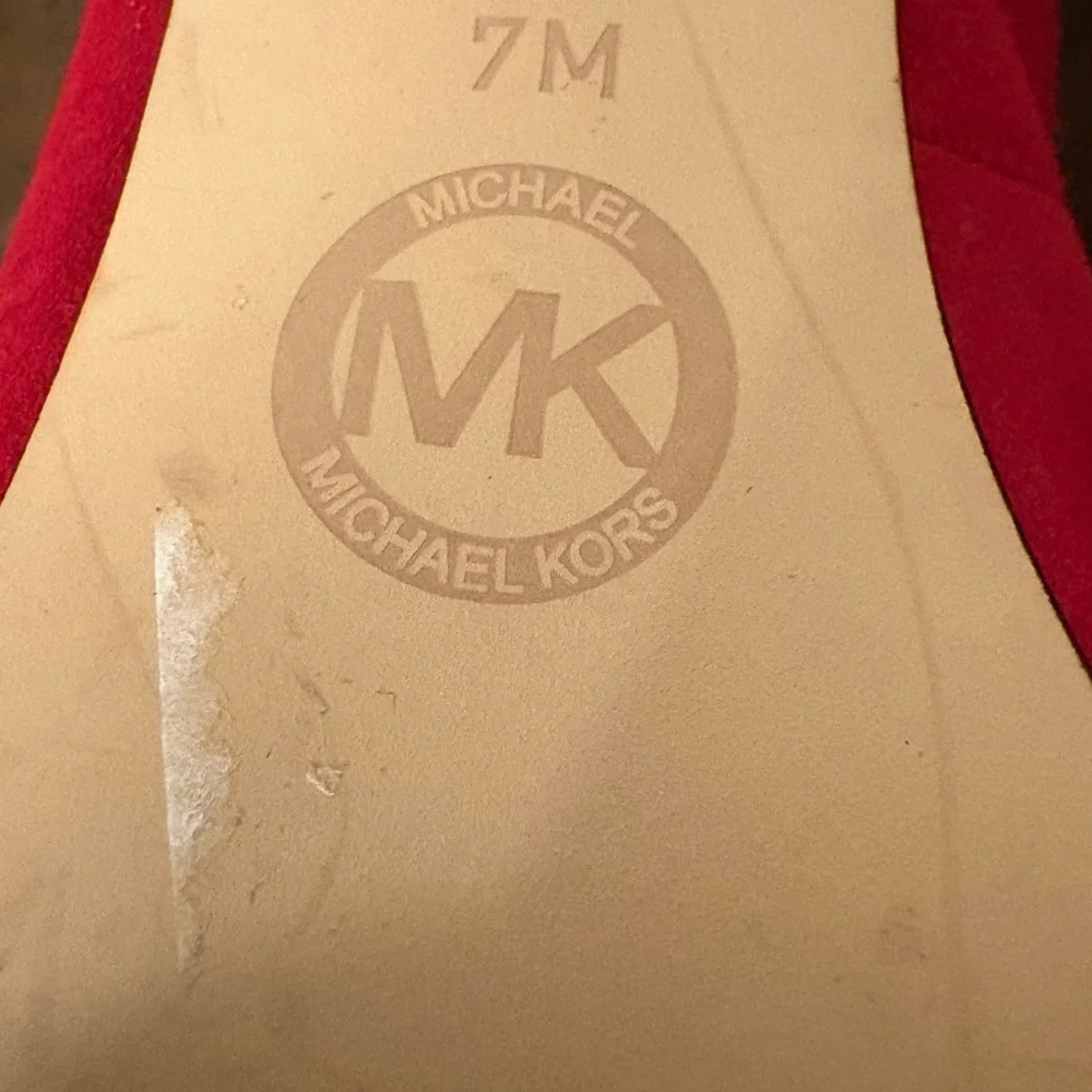 Michael Kors Red and Gold Heels